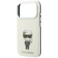 Etui Karl Lagerfeld Smooth Ikonik Sketch MagSafe na iPhone 18 Pro Max / 17 Pro Max - beżowe