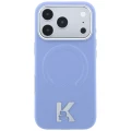 Etui Karl Lagerfeld Grained Embossed Ring & Kameo Logo MagSafe na iPhone 18 Pro / 17 Pro - jasnoniebieskie