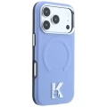Etui Karl Lagerfeld Grained Embossed Ring & Kameo Logo MagSafe na iPhone 18 Pro / 17 Pro - jasnoniebieskie