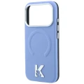 Etui Karl Lagerfeld Grained Embossed Ring & Kameo Logo MagSafe na iPhone 18 Pro / 17 Pro - jasnoniebieskie