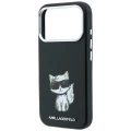Etui Karl Lagerfeld Smooth Choupette Sketch MagSafe na iPhone 18 Pro Max / 17 Pro Max - czarne