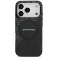 Etui Mercedes AMG IML Double Layer Rhombs MagSafe na iPhone 18 Pro / 17 Pro - czarno-czerwone