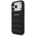 Etui Mercedes AMG Leather Debossed Lines Logo na iPhone 18 Pro / 17 Pro - czarne