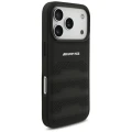 Etui Mercedes AMG Leather Debossed Lines Logo na iPhone 18 Pro / 17 Pro - czarne