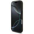 Etui Mercedes AMG Leather Debossed Lines Logo na iPhone 18 Pro / 17 Pro - czarne