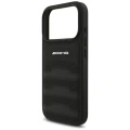 Etui Mercedes AMG Leather Debossed Lines Logo na iPhone 18 Pro / 17 Pro - czarne