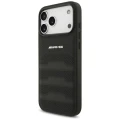 Etui Mercedes AMG Leather Debossed Lines Logo na iPhone 18 Pro Max / 17 Pro Max - czarne