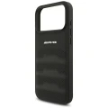 Etui Mercedes AMG Leather Debossed Lines Logo na iPhone 18 Pro Max / 17 Pro Max - czarne
