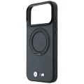 Etui BMW Kevlar Ring Stand 360 MagSafe na iPhone 18 Pro / 17 Pro - ciemnoszare