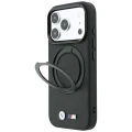 Etui BMW Kevlar Ring Stand 360 MagSafe na iPhone 18 Pro / 17 Pro - czarne