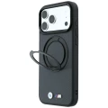 Etui BMW Kevlar Ring Stand 360 MagSafe na iPhone 18 Pro Max / 17 Pro Max - ciemnoszare