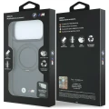 Etui BMW Kevlar Ring Stand 360 MagSafe na iPhone 18 Pro Max / 17 Pro Max - ciemnoszare