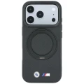 Etui BMW Kevlar Ring Stand 360 MagSafe na iPhone 18 Pro Max / 17 Pro Max - czarne