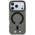 Etui BMW M IML Frosted Metal Logo & Trims MagSafe na iPhone 18 Pro / 17 Pro - czarne