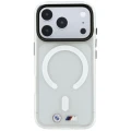 Etui BMW M IML Frosted Metal Logo & Trims MagSafe na iPhone 18 Pro / 17 Pro - przezroczyste