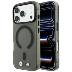 Etui BMW M IML Frosted Metal Logo & Trims MagSafe na iPhone 18 Pro Max / 17 Pro Max - czarne