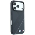 Etui BMW M Tire Track with Silver Line MagSafe na iPhone 18 Pro / 17 Pro - ciemnoszare