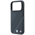 Etui BMW M Tire Track with Silver Line MagSafe na iPhone 18 Pro / 17 Pro - ciemnoszare