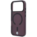 Etui BMW Sign Frosted IML & Metal Logo MagSafe na iPhone 18 Pro Max / 17 Pro Max - dark cherry