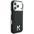 Etui Karl Lagerfeld Grained Embossed Ring & Kameo Logo MagSafe na iPhone 18 Pro Max / 17 Pro Max - czarne