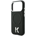 Etui Karl Lagerfeld Grained Embossed Ring & Kameo Logo MagSafe na iPhone 18 Pro Max / 17 Pro Max - czarne