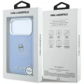 Etui Karl Lagerfeld Point & Choupette Sketch MagSafe na iPhone 18 Pro Max / 17 Pro Max - niebieskie