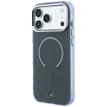 Etui Mercedes Double Layer Iconic Logo MagSafe na iPhone 18 Pro Max / 17 Pro Max - ciemnoszare