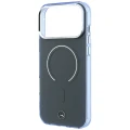 Etui Mercedes Double Layer Iconic Logo MagSafe na iPhone 18 Pro Max / 17 Pro Max - ciemnoszare