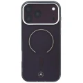 Etui Mercedes Double Layer Iconic Logo MagSafe na iPhone 18 Pro Max / 17 Pro Max - burgundowe