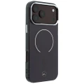 Etui Mercedes Double Layer Iconic Logo MagSafe na iPhone 18 Pro Max / 17 Pro Max - burgundowe