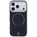 Etui Mercedes Double Layer Iconic Logo MagSafe na iPhone 18 Pro Max / 17 Pro Max - czarne