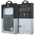 Etui Mercedes Double Layer Iconic Logo MagSafe na iPhone 18 Pro Max / 17 Pro Max - czarne