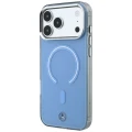 Etui Mercedes Double Layer Iconic Logo MagSafe na iPhone 18 Pro Max / 17 Pro Max - niebieskie