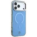Etui Mercedes Double Layer Iconic Logo MagSafe na iPhone 18 Pro Max / 17 Pro Max - niebieskie