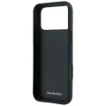 Etui Mercedes Leather Semi Wrap with Iconic Line MagSafe na iPhone 18 Pro Max / 17 Pro Max - ciemnoszare