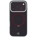 Etui Mercedes Ring Stand Iconic Logo MagSafe na iPhone 18 Pro / 17 Pro - burgundowe