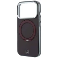 Etui Mercedes Ring Stand Iconic Logo MagSafe na iPhone 18 Pro / 17 Pro - burgundowe