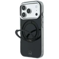 Etui Mercedes Ring Stand Iconic Logo MagSafe na iPhone 18 Pro / 17 Pro - czarne