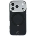 Etui Mercedes Ring Stand Iconic Logo MagSafe na iPhone 18 Pro / 17 Pro - czarne