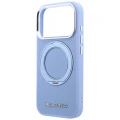Etui Karl Lagerfeld Ring Stand 360 Saffiano Classic Logo MagSafe na iPhone 18 Pro / 17 Pro - jasnoniebieskie