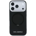 Etui Karl Lagerfeld Ring Stand 360 Saffiano Classic Logo MagSafe na iPhone 18 Pro / 17 Pro - czarne