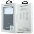Etui Karl Lagerfeld Ring Stand 360 Saffiano Classic Logo MagSafe na iPhone 18 Pro / 17 Pro - czarne