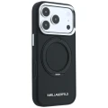 Etui Karl Lagerfeld Ring Stand 360 Saffiano Classic Logo MagSafe na iPhone 18 Pro Max / 17 Pro Max - czarne
