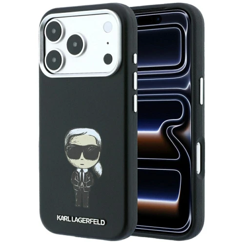 Etui Karl Lagerfeld Smooth Ikonik Sketch MagSafe na iPhone 18 Pro Max / 17 Pro Max - czarne