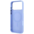 Etui Karl Lagerfeld with Ring Stand 360 Choupette Head Pin MagSafe na iPhone 18 Pro Max / 17 Pro Max - jasnoniebieskie