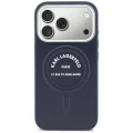 Etui Karl Lagerfeld Embossed Open Ring RSG Logo MagSafe na iPhone 18 Pro Max / 17 Pro Max - niebieskie