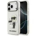 Etui Karl Lagerfeld IML NFT Glitter Karl&Choupette na iPhone 18 Pro Max / 17 Pro Max - przezroczyste
