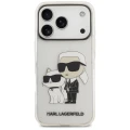 Etui Karl Lagerfeld IML NFT Glitter Karl&Choupette na iPhone 18 Pro Max / 17 Pro Max - przezroczyste