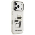 Etui Karl Lagerfeld IML NFT Glitter Karl&Choupette na iPhone 18 Pro Max / 17 Pro Max - przezroczyste