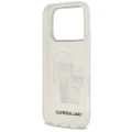 Etui Karl Lagerfeld IML NFT Glitter Karl&Choupette na iPhone 18 Pro Max / 17 Pro Max - przezroczyste